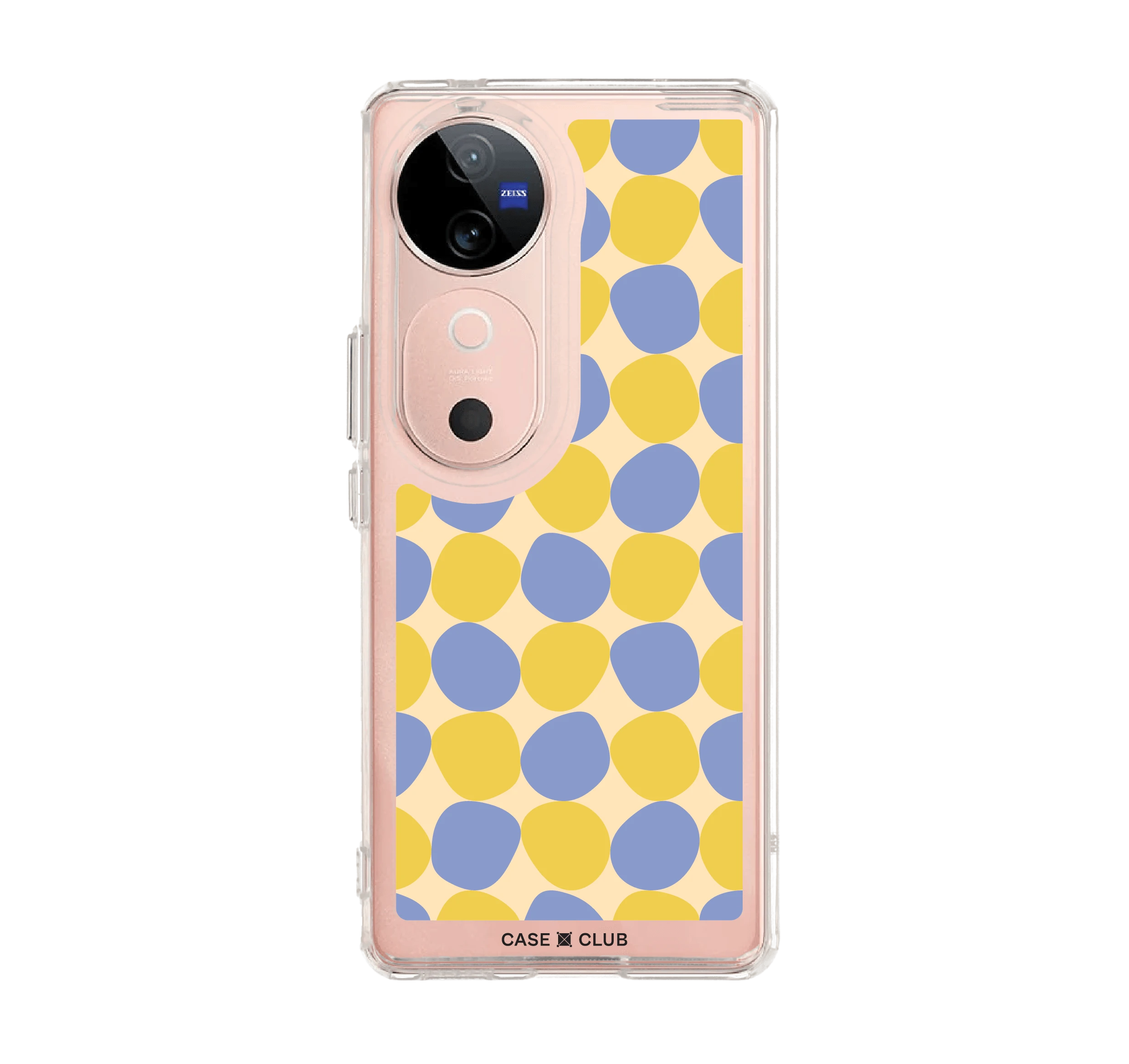 yellow stack polka dots